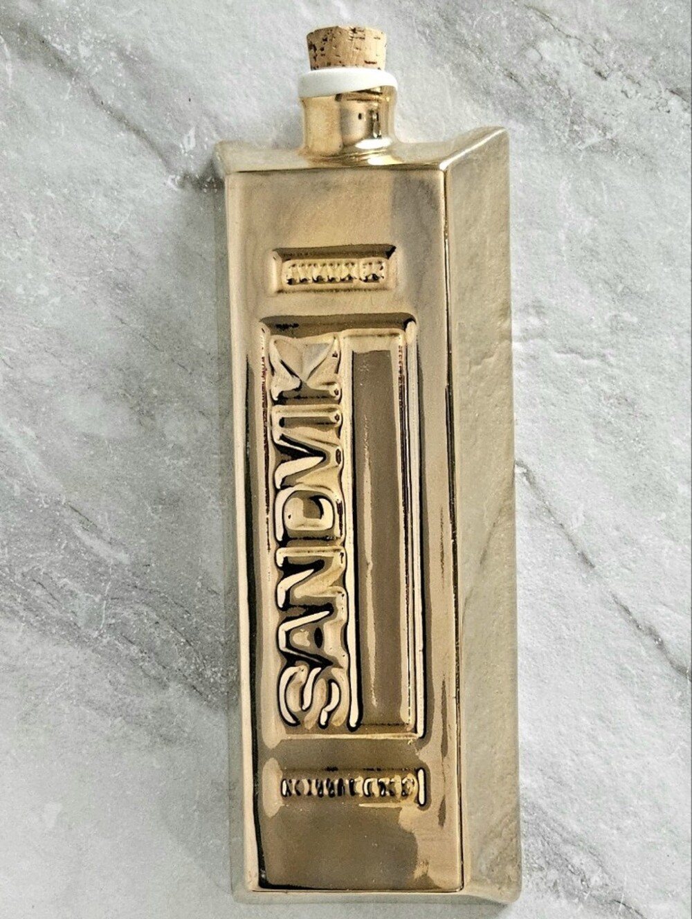 Sandvik Gold Bar Port Vintage Decanter - Australian Miners Collection - Empty